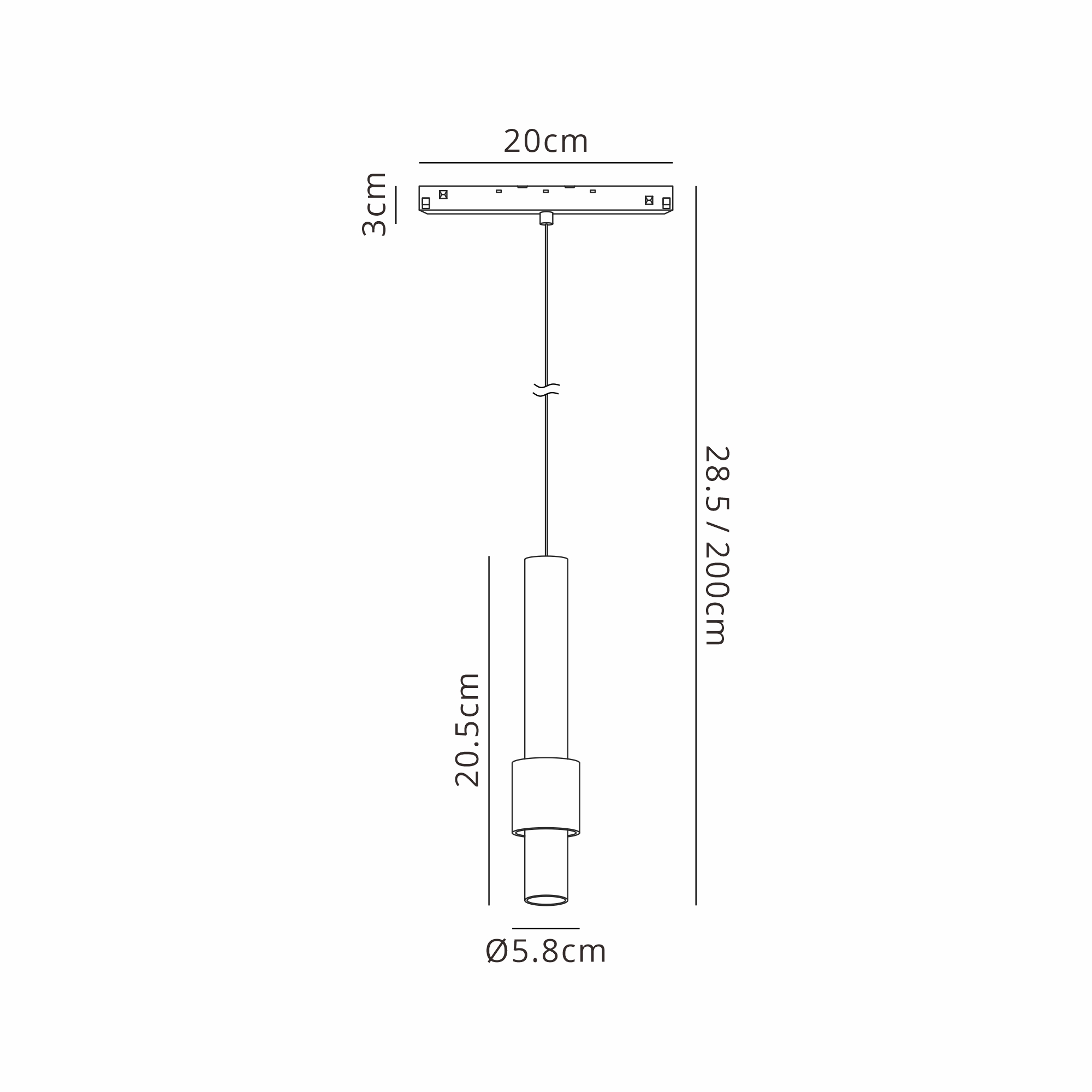 M8998  Magneto Triac Dimmable Pendant 7W LED 2700K Black/Gold